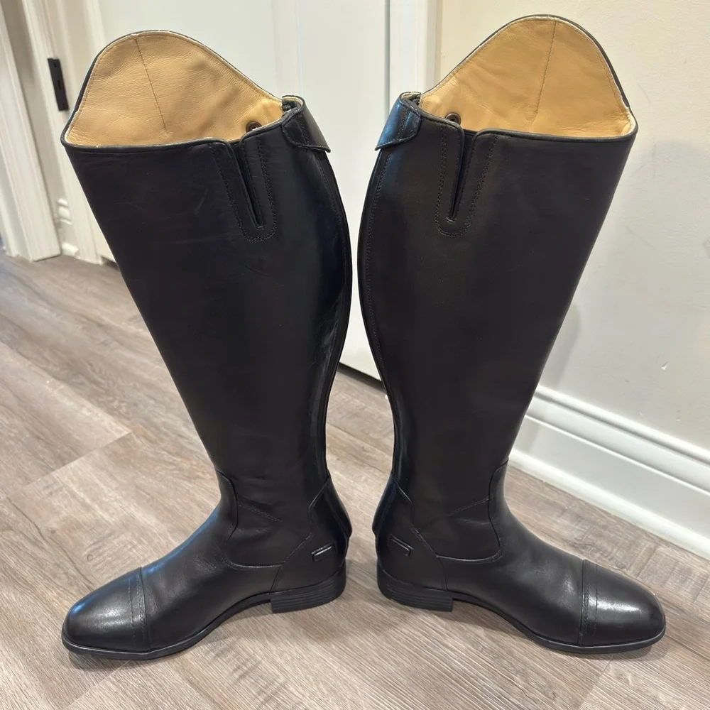 Ariat Kinsley Dress Tall Riding Black Leather Boots - Picture 8 of 14